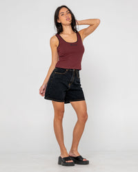 Cassian Ribbed Scoop Neck Singlet