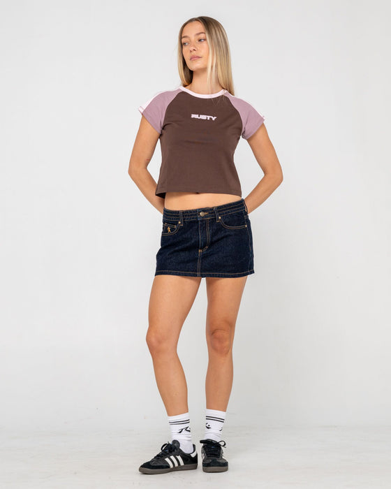 woman-wearing-bradley-mini-cap-sleeve-tee-in-java