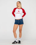 Devil Raglan Long Sleeve Tee