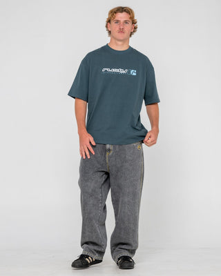 Man wearing Jetsetter Short Sleeve Tee in Deep Teal