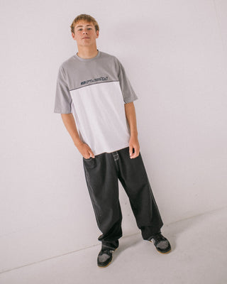 Man wearing Infinity Short Sleeve Tee in White 2