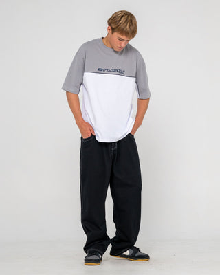 Man wearing Infinity Short Sleeve Tee in White 2