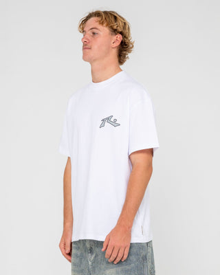 Man wearing Competition 2.0 Short Sleeve Tee in White