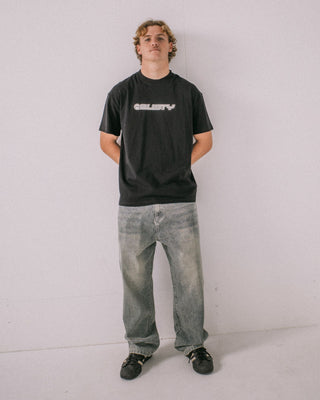 Man wearing Flip Daddy 2.0 Short Sleeve Tee in Black