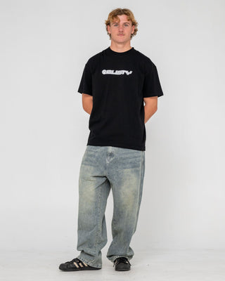 Man wearing Flip Daddy 2.0 Short Sleeve Tee in Black