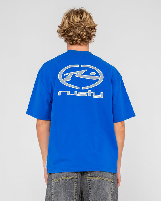 man-wearing-turbo-short-sleeve-tee-in-royal-blue