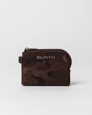 Womens Stellar Nylon Camo Coin Purse in Java