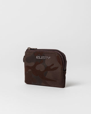 Womens Stellar Nylon Camo Coin Purse in Java