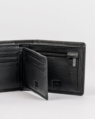 Mens High River 2 Leather Wallet in Black