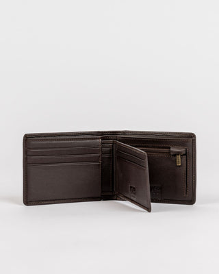 Mens High River 2 Leather Wallet in Coffee