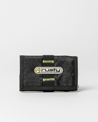 Mens Voltage Tri-fold Wallet in Black / Sulphur