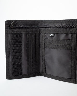 Mens Voltage Tri-fold Wallet in Black / Sulphur