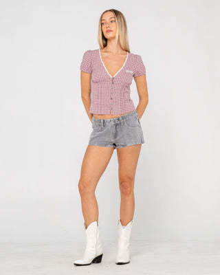 Flip Mommy Denim Micro Short