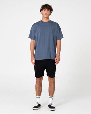 Man wearing Hooked On 18 Elastic Short in Black