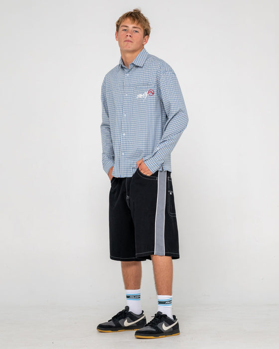 man-wearing-flip-daddy-taped-baggy-short-in-black