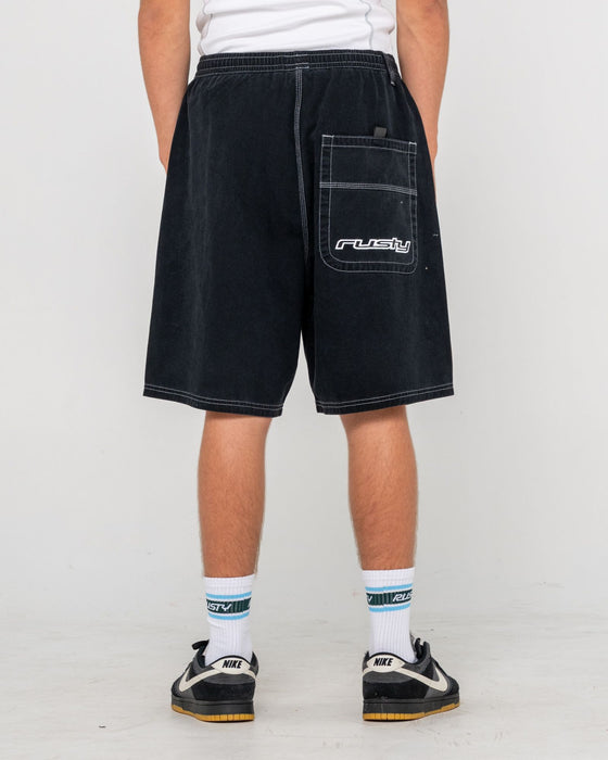 man-wearing-flip-daddy-elastic-baggy-short-in-black