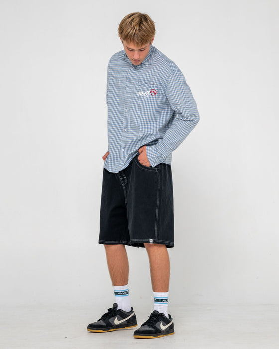 man-wearing-flip-daddy-elastic-baggy-short-in-black