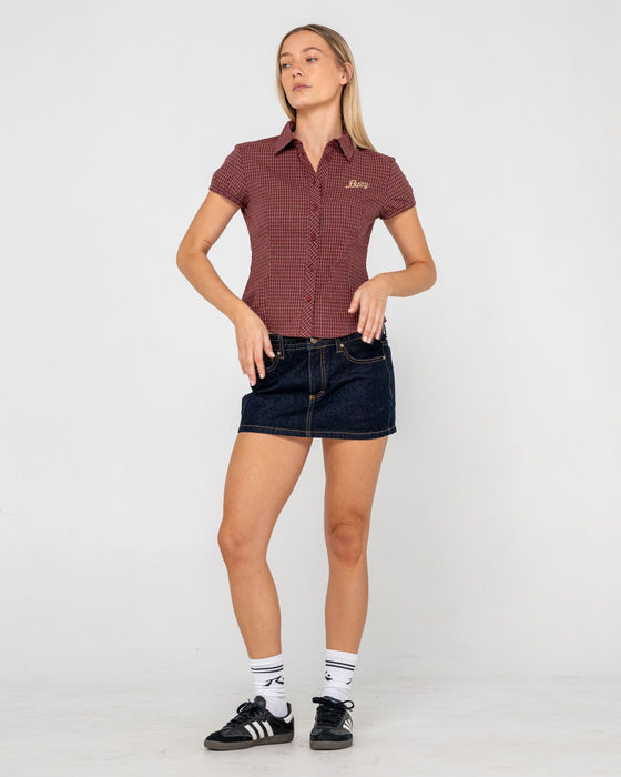 woman-wearing-missy-may-check-shirt-in-burgundy