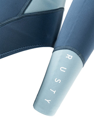 Women wearing Somersault 2mm Long Sleeve Springsuit Wetsuit in Crystal Blue