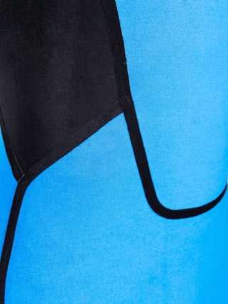 man wearing  wearing A Series Ecoprene 3/2 Chest Zip Long Sleeve Steamer Wetsuit in Black