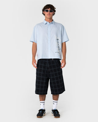 Man and woman wearing UFO Sunglasses in Matte Silver