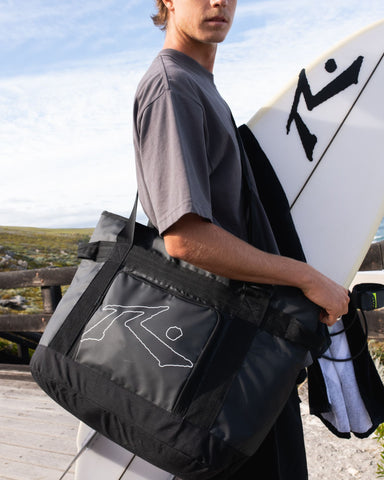 Girls Boodj Technical Surf Tote Bag in Black