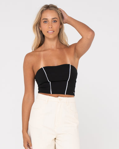 Mika Contrast Strapless Top