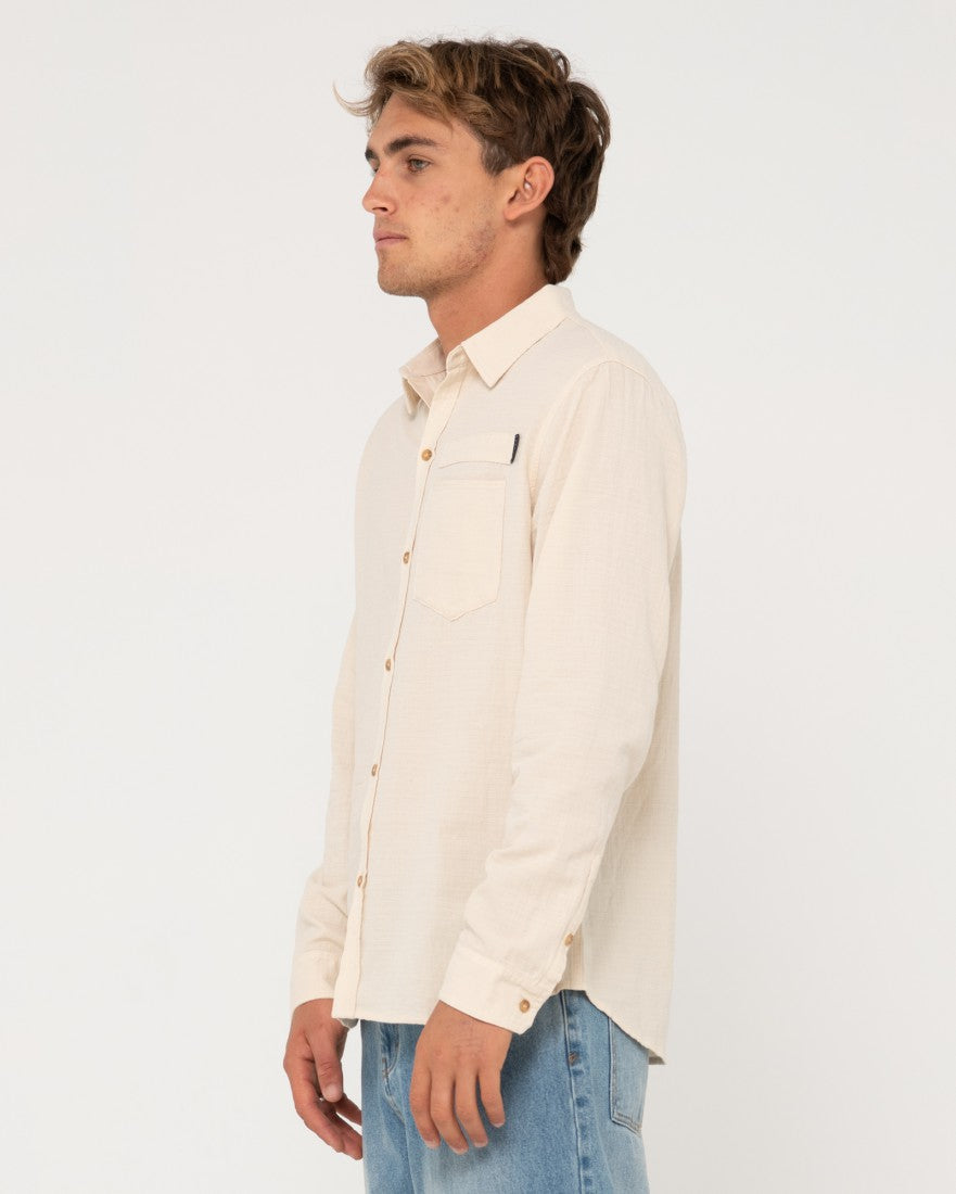 cream long sleeve shirt mens