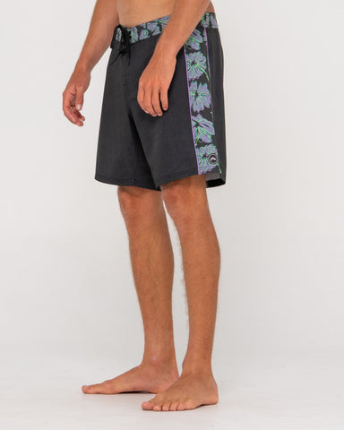 Man wearing Hazed Boardshort in Elderberry