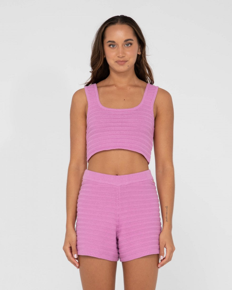 Elba Knit Crop Top Fondant Pink Rusty Australia