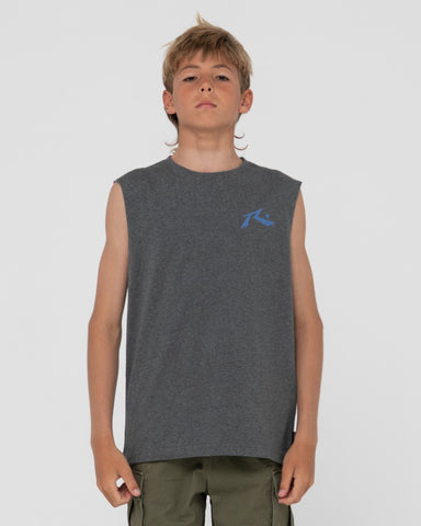 Boy wearing Competition Muscle Boys in Coal Marle/yonder Bl