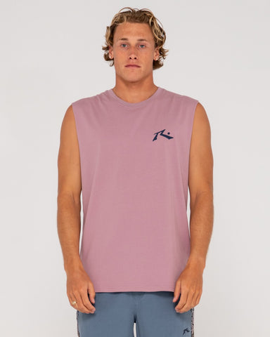 Man wearing Competition Muscle in Elderberry/navy Blue