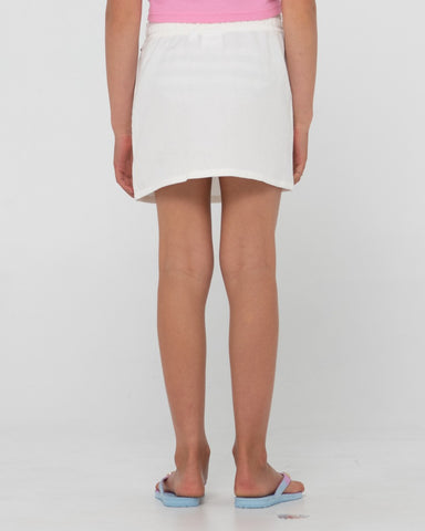 Girl wearing Alannah Lounge Skirt Girls in White