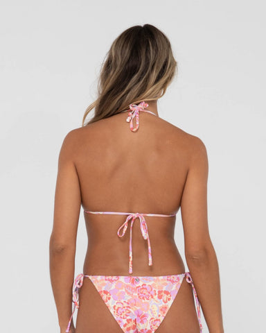 Woman wearing Rio Multiway Bikini Top in Peach