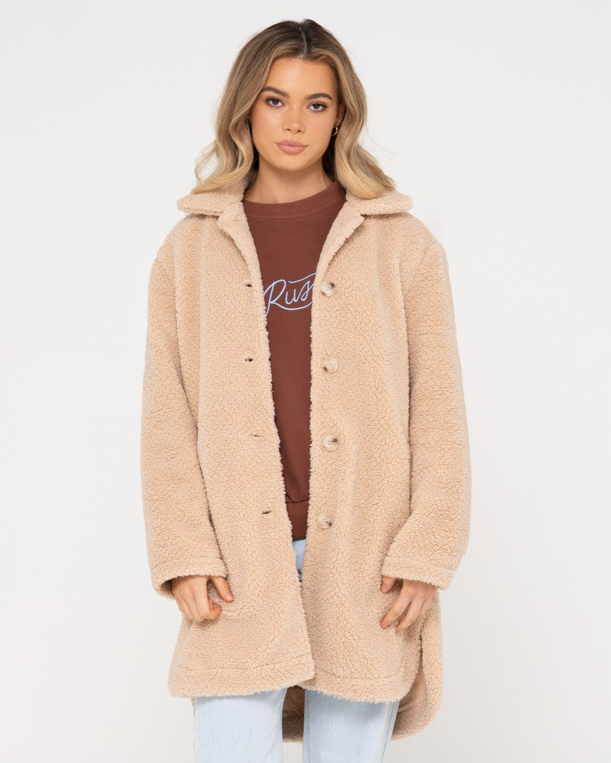 Rusty in the hot sale woods wool sherpa jacket