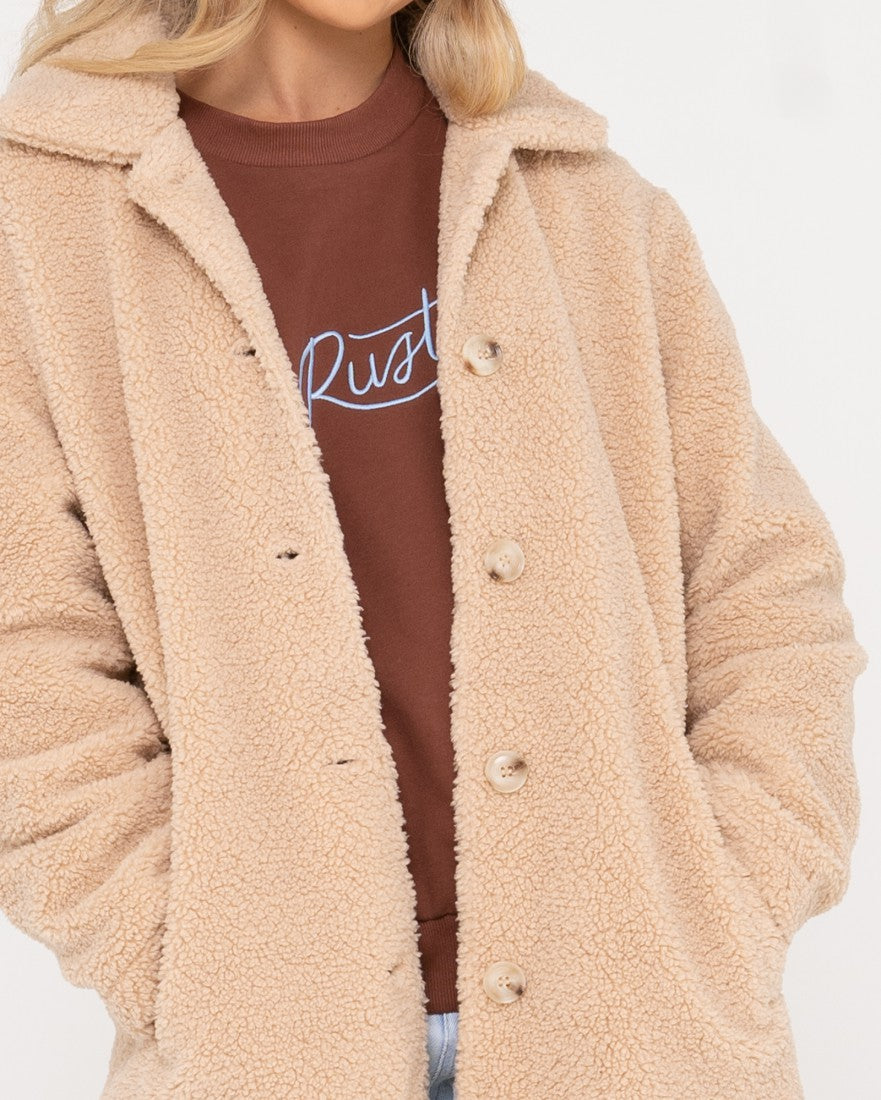 Rusty in the clearance woods wool sherpa jacket