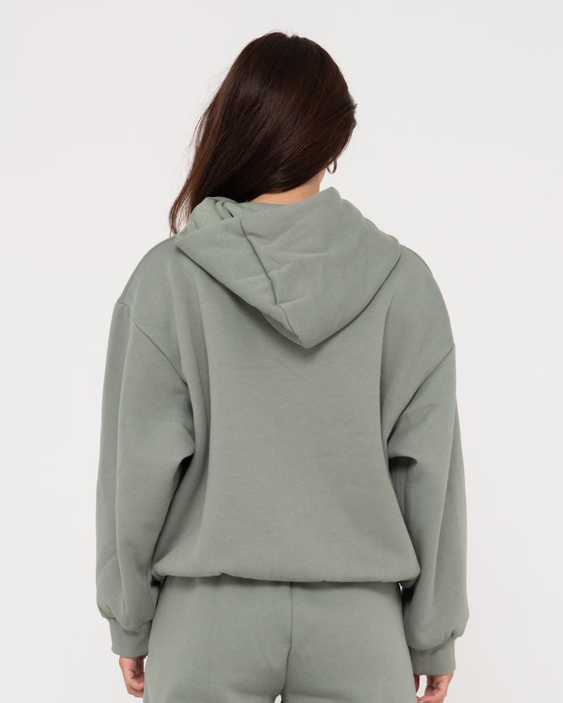 Rusty Signature Oversize Hooded Fleece - Faded Pistachio 1 | Rusty ...