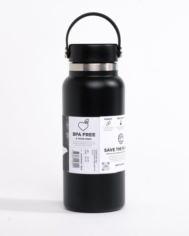 Unisex Quencher 32oz Stainless Steel Bottle in Black