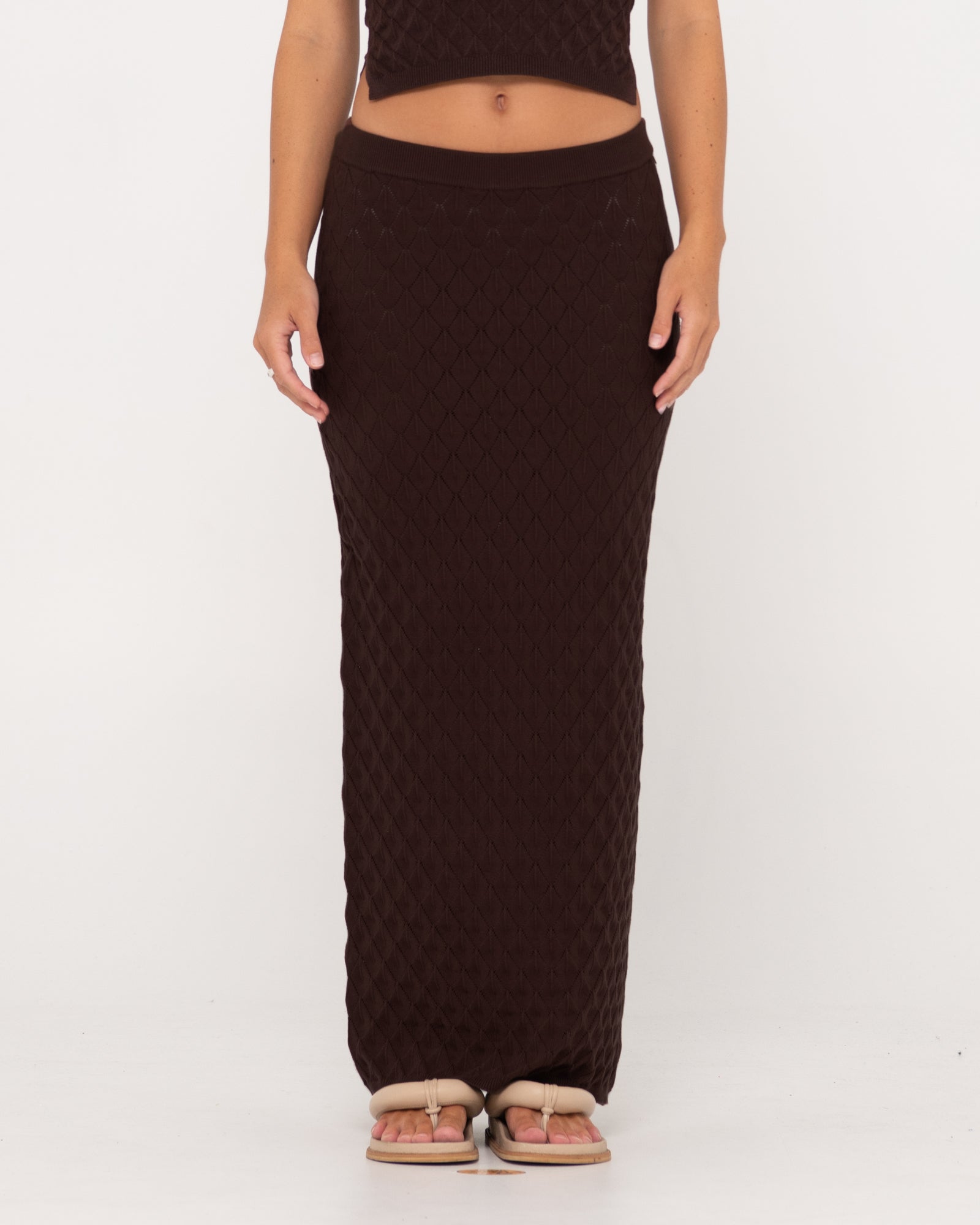 Knit skirt maxi best sale