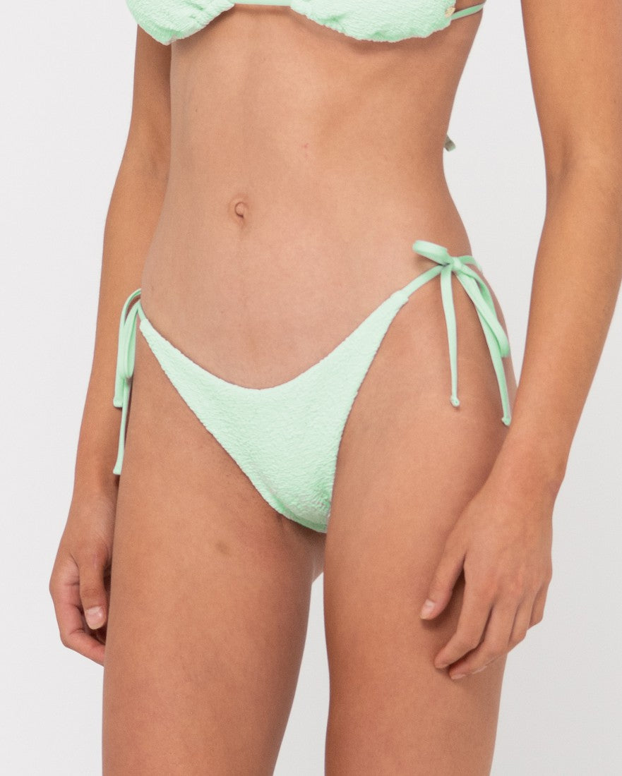 Sandalwood Slick Triangle Bikini Top - Fresh Mint