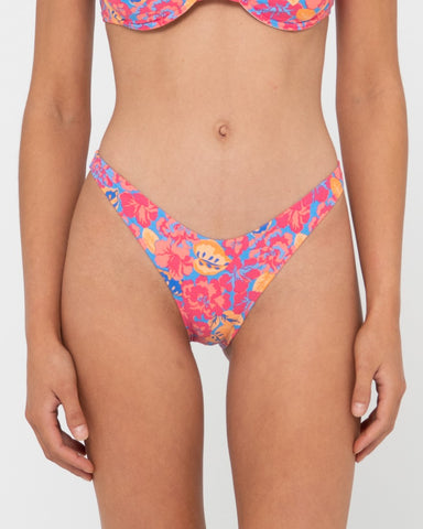 Rio Hibiscus Printed Midi Bikini Bottom