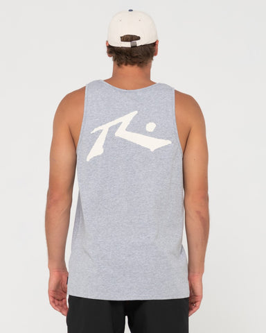 Boy wearing Competition Tank Boys in Grey Marle
