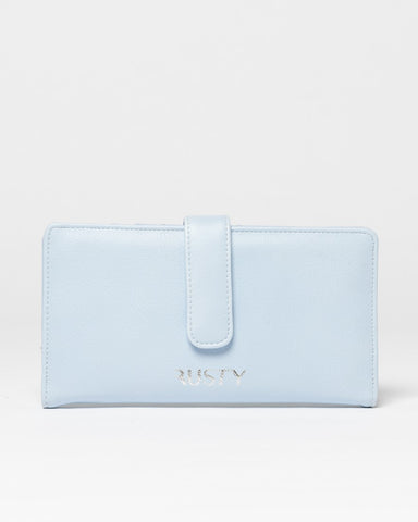 Womans Essence Flap Wallet in Glacial Blue