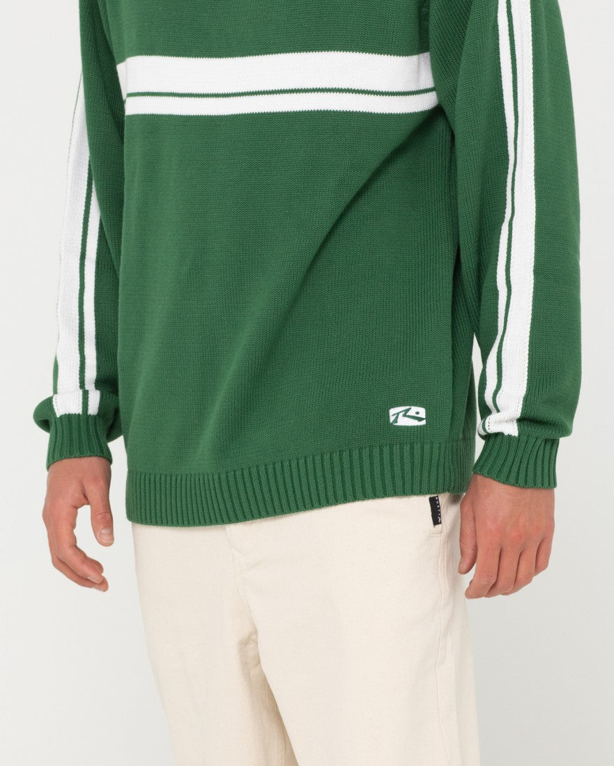 Green and white on sale sweatshirt