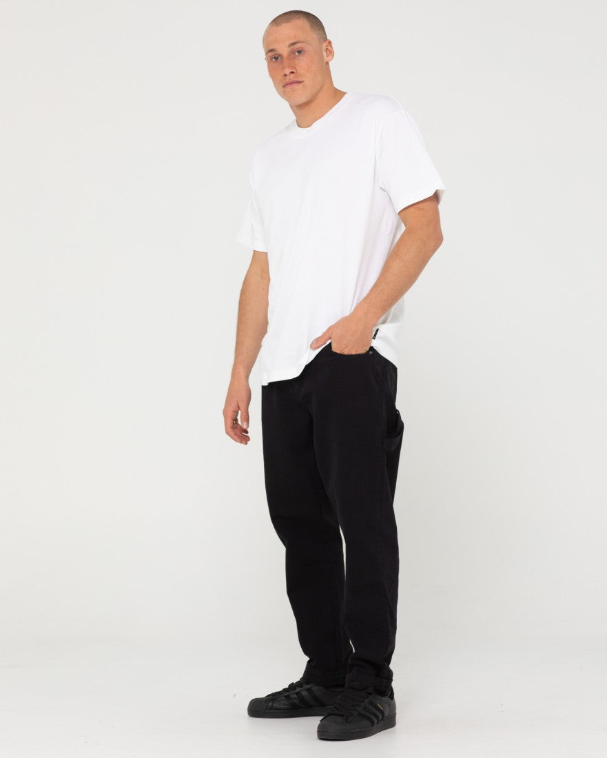 Dungaree 5 Pkt Pant - Black