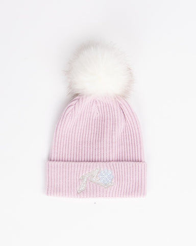 Girls Icicle Beanie in Soft Orchid