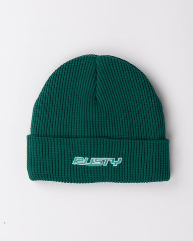 Womans Pit Stop Thinsulate Beanie in Dark Emerald