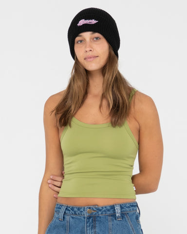 Womans Hell Is Real Beanie in Black