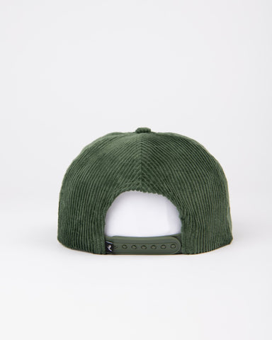 Mens Glory Days Cord Surf Cap in Green Gables