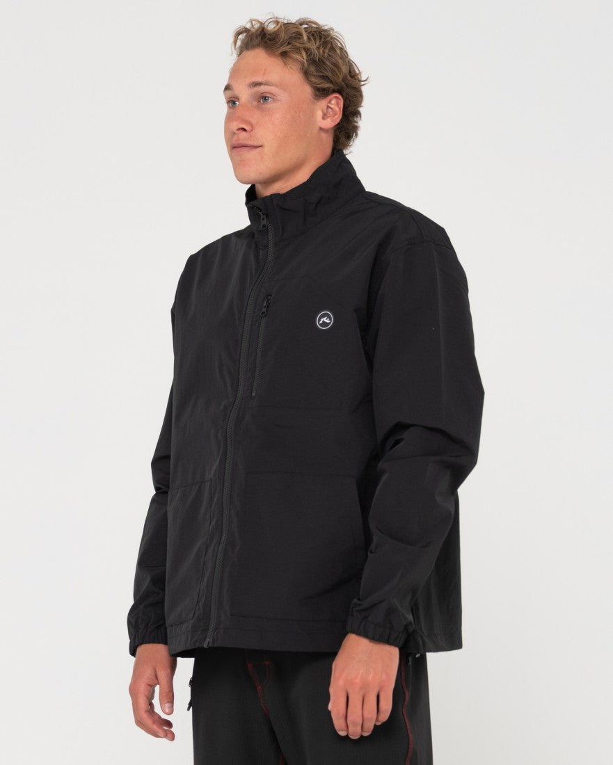 Black spray outlet jacket